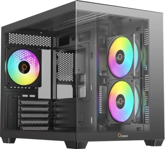 Корпус Ocypus Gamma C54 ARGB (Gamma-C54-BKD300XX-GL) черный купить,NaN