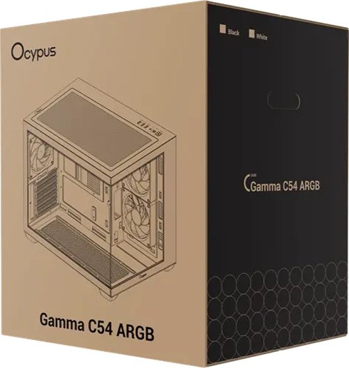 Корпус Ocypus Gamma C54 ARGB (Gamma-C54-BKD300XX-GL) черный купить,NaN
