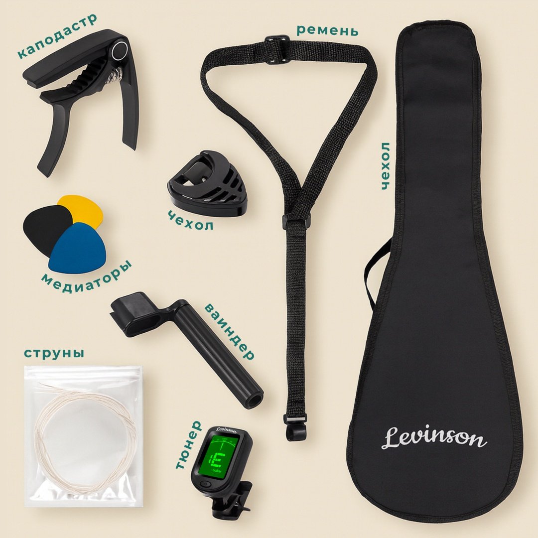 Укулеле сопрано Levinson US-10 TIF PACK купить,18000