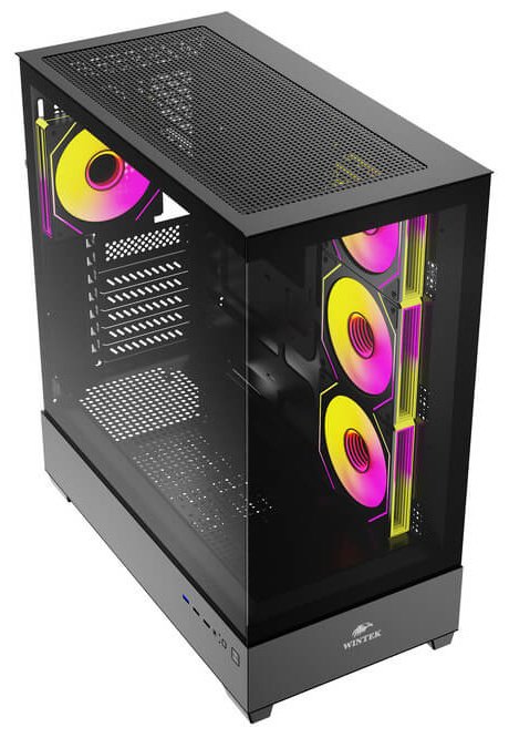 Корпус Wintek Tower 225-B TG черный купить,NaN