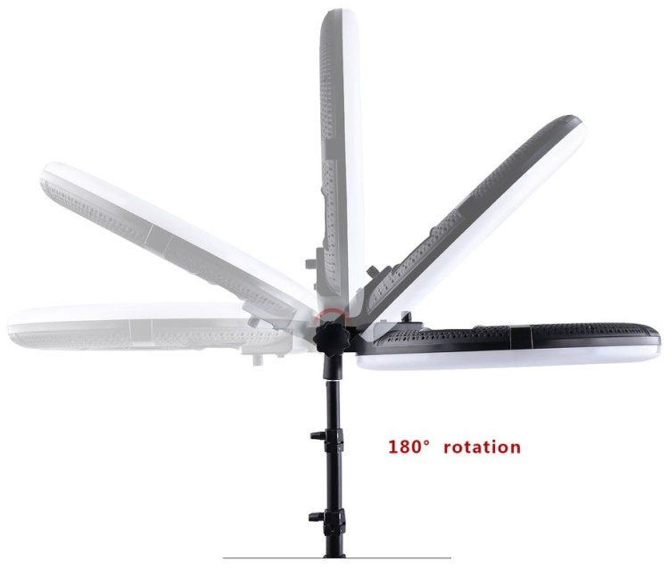 Кольцевая лампа ZNLUX FD-480 46 см black