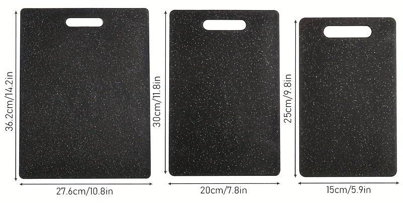 BayStore набор разделочных досок Базовая коллекция nabor_black_3 3 шт, полипропилен