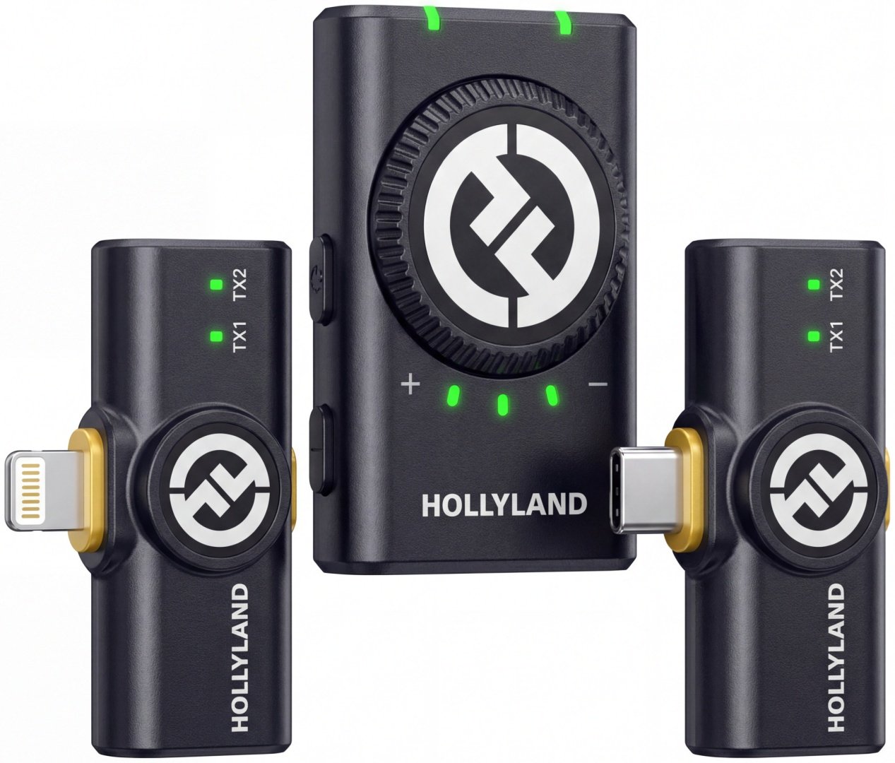 Микрофон Hollyland Lark M2 Duo Combo черный