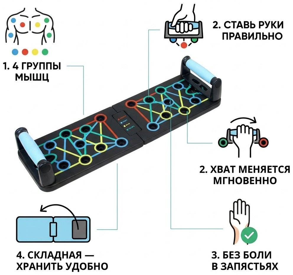Упоры SHYN SPORT Push Up R5 складные