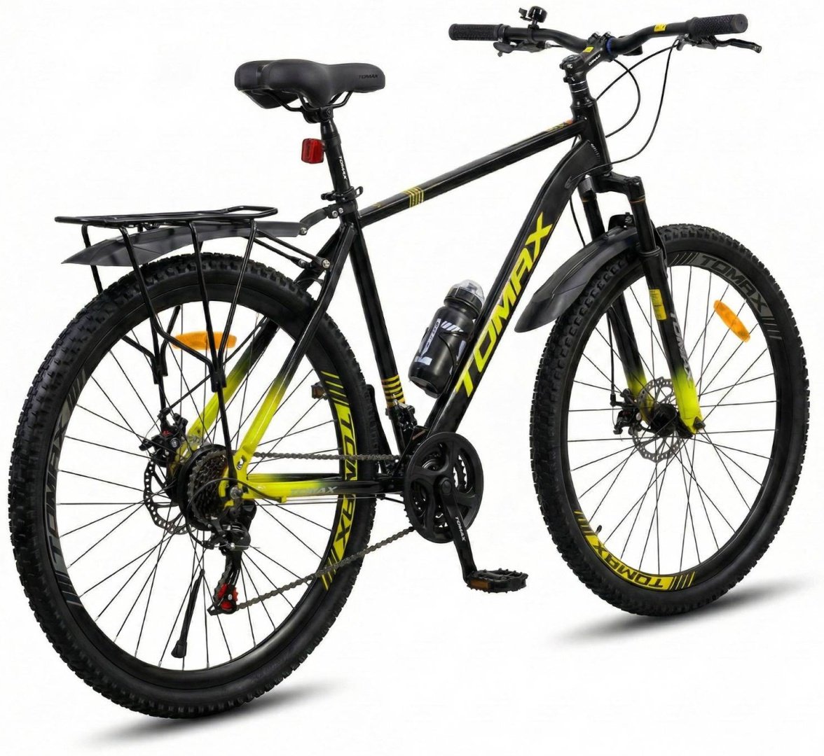 Велосипед Tomax 29 steel 2026 21 дюйм черный-зеленый купить,NaN