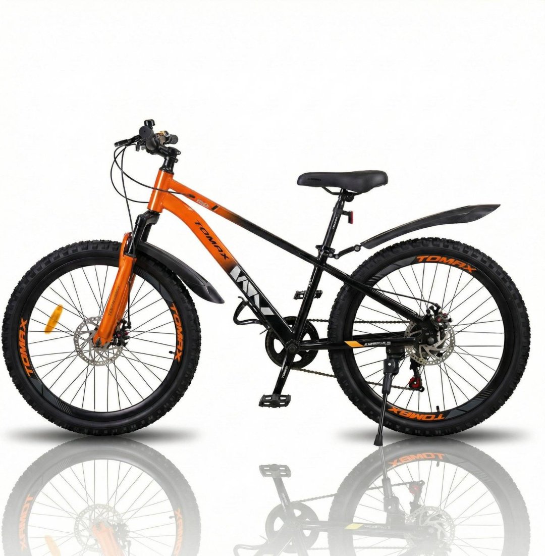 Велосипед Tomax 24 steel 2026 13 дюймов черный-оранжевый купить,75000