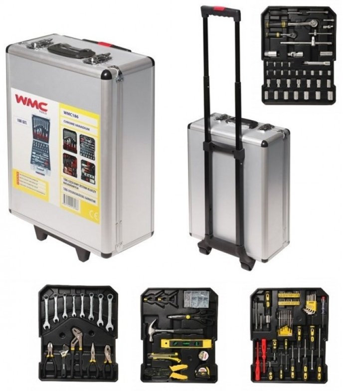 Набор автомобильный 186 в 1 WMC TOOLS WMC186 купить,45000