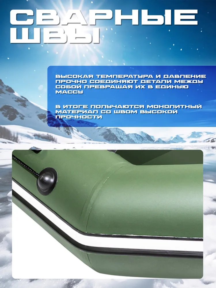 Надувная лодка Калибро Калибро 2800 зеленый купить,230000