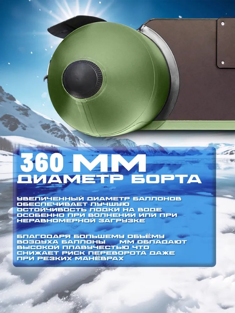 Надувная лодка Калибро Калибро 2800 зеленый купить,230000