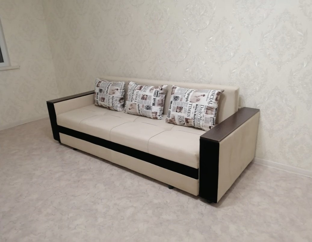 Диван ZereHome Зере, 210х70 см, обивка велюр, бежевый