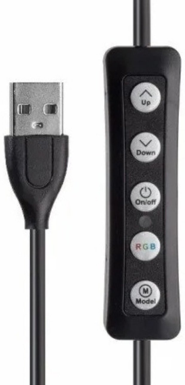 Кольцевая лампа RGB MJ33, 33 см
