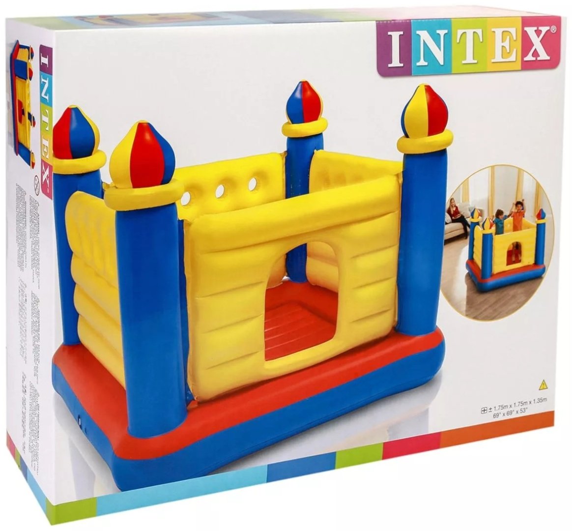 Батут Intex Замок 48259, до 55 кг