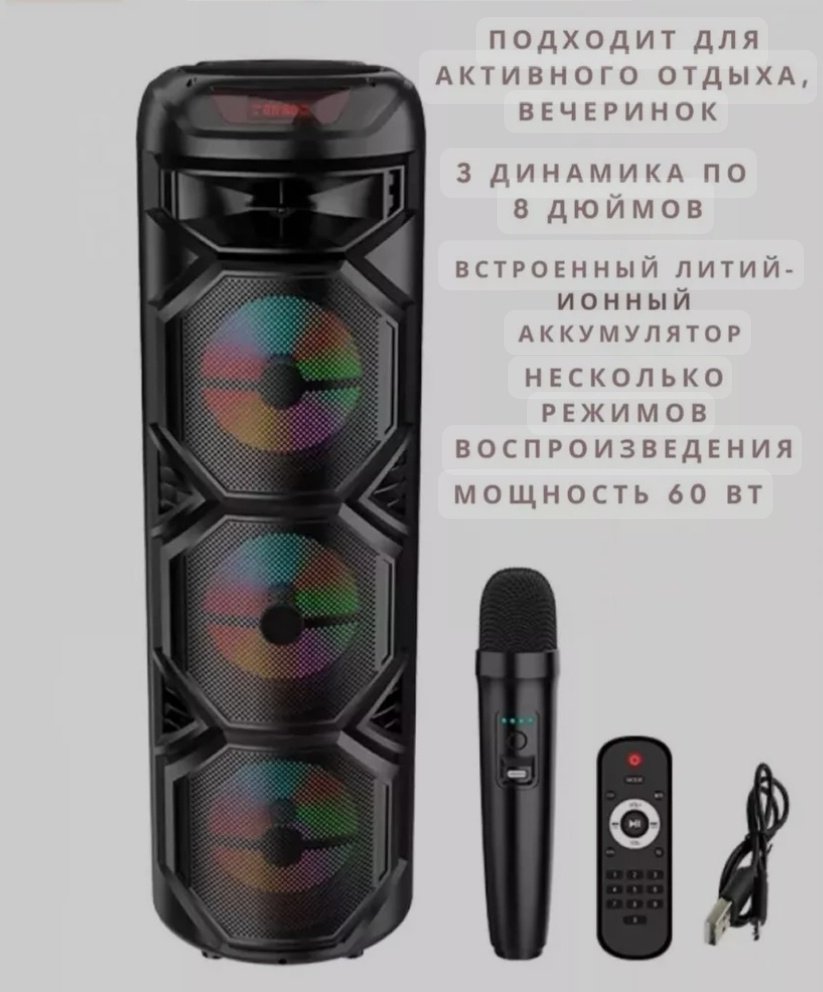 Портативная колонка ZQS8301 черный купить,31000