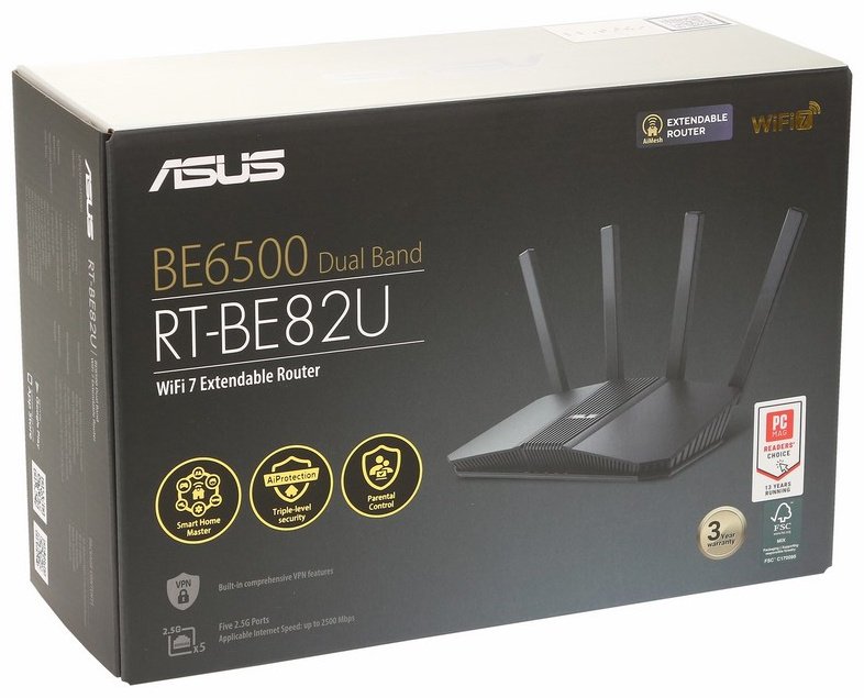 Маршрутизатор ASUS RT-BE82U (90IG0990-MO9B00) купить,NaN