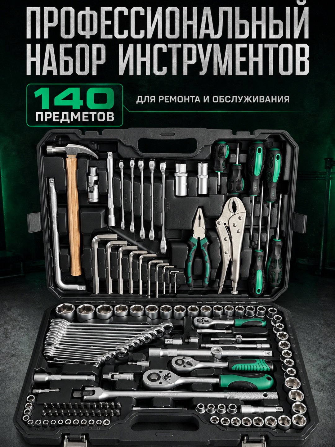 Набор инструментов автомобильный 142 в 1 gongju_0123 купить,45000