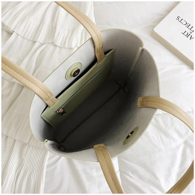 Сумка шоппер A7 Accessory искусственная кожа черный