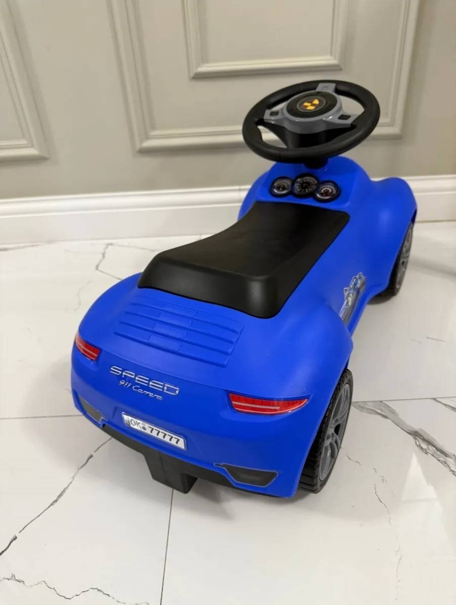 Каталка Tiny Tots Толокар "Porshe"005 синий купить,12500