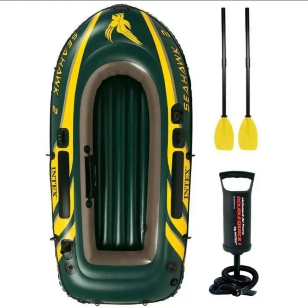 Надувная лодка Intex Set x 2 зеленый