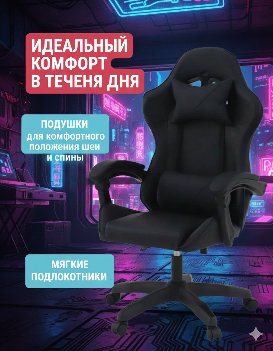 Компьютерное кресло DJY01, черный купить,44000