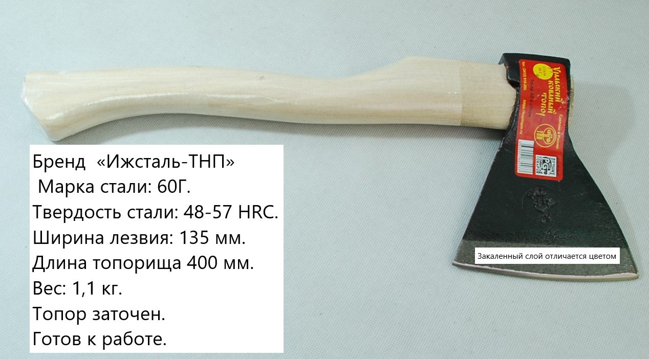 Топор ИЖСТАЛЬ Уральский кованый А0,