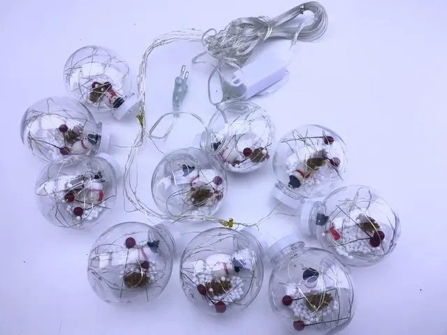 Электрогирлянда Шарики, водопад, штора Led Light цвет свечения мультиколор 3 м