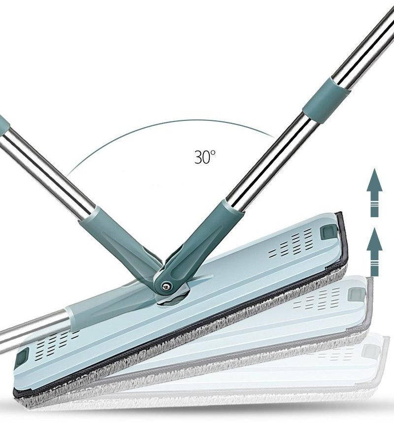 Комплект для уборки универсальная, для пола, для стен Smart Mop, материал насадки: микрофибра, зеленый