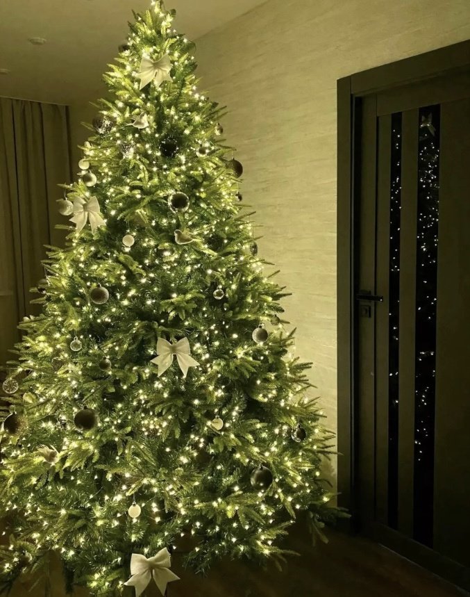 Электрогирлянда Роса Christmas Light цвет свечения желтый 50 м купить,7500