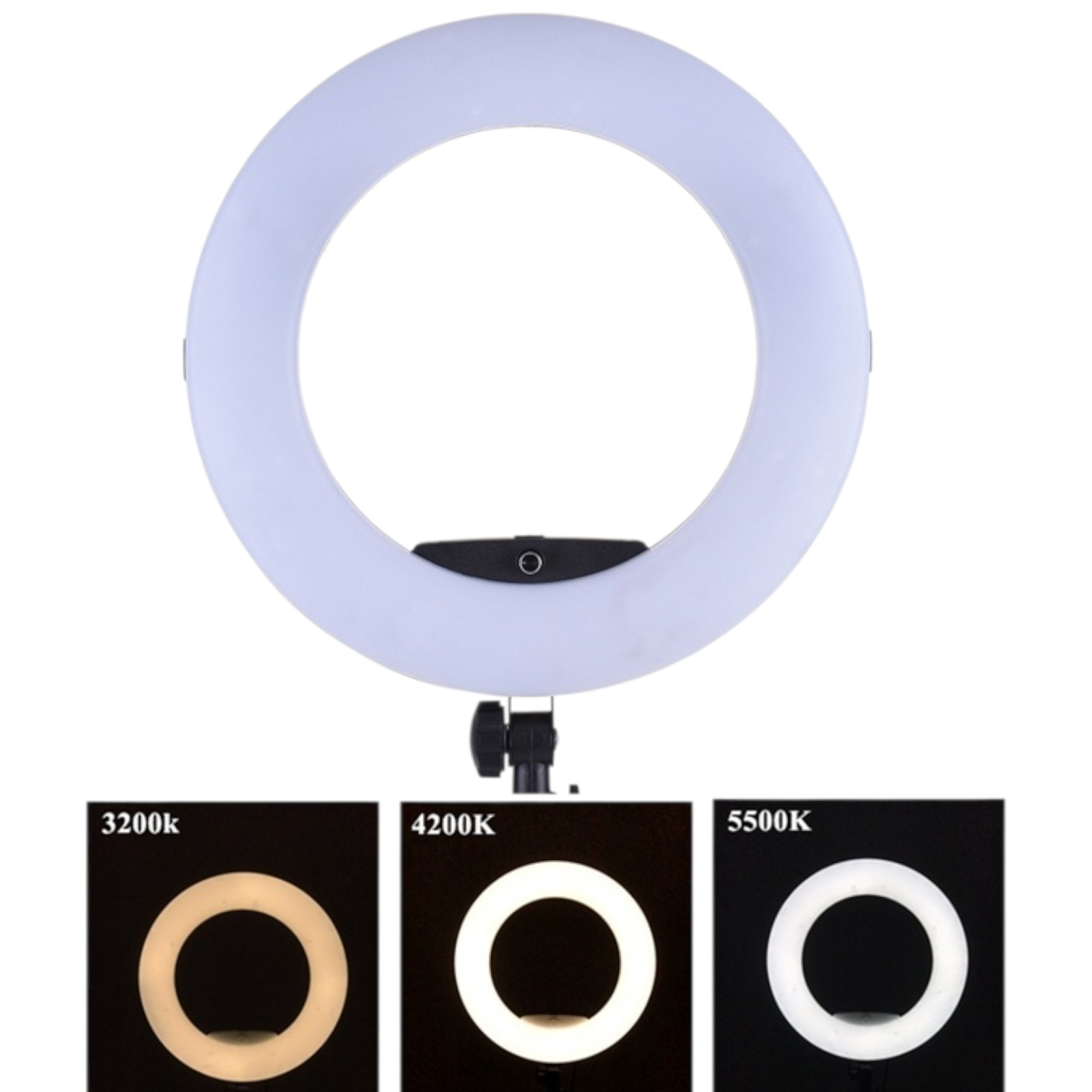 Кольцевая лампа ZNLUX FD-480 46 см white