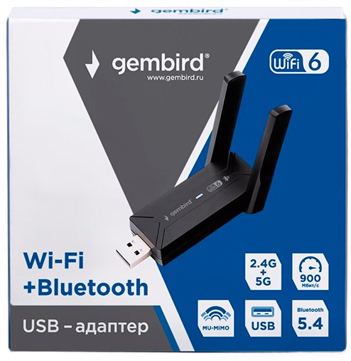 Wi-Fi адаптер Gembird WNP-UA-013 черный купить,NaN