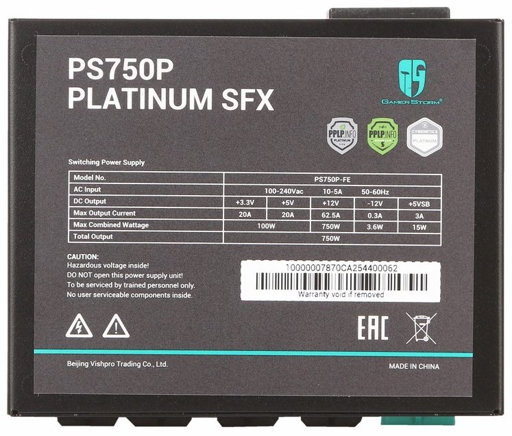 Блок питания Deepcool DeepCool GamerStorm PS750P-FE (R-PS750P-FE0B-WGEU) 750 Вт купить,NaN