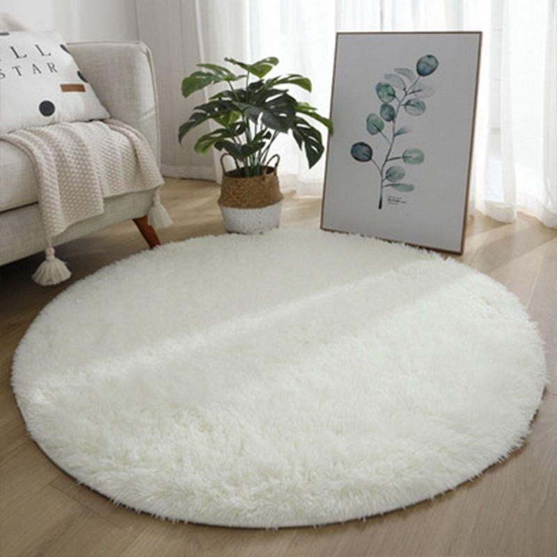 Декоративный коврик 100x100 см, длинный ворс, Китай