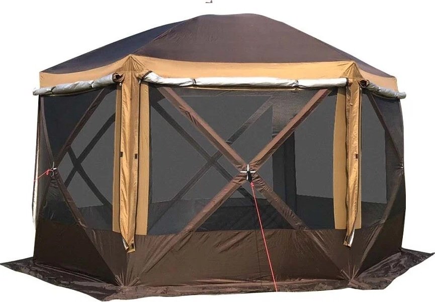 Палатка TopCamping для рыбалки 6-местная коричневый