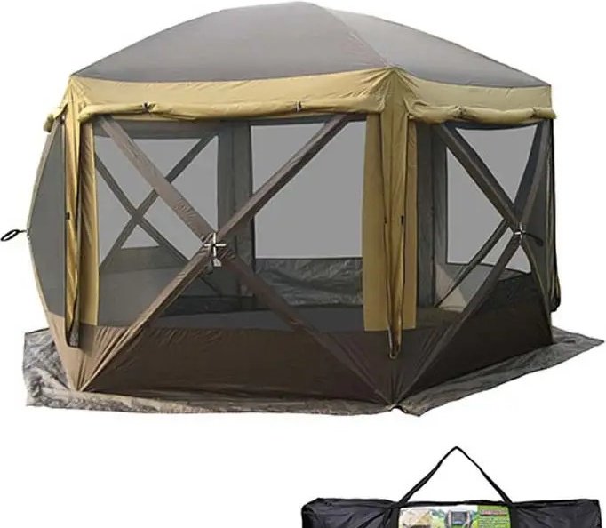 Палатка TopCamping для рыбалки 6-местная коричневый