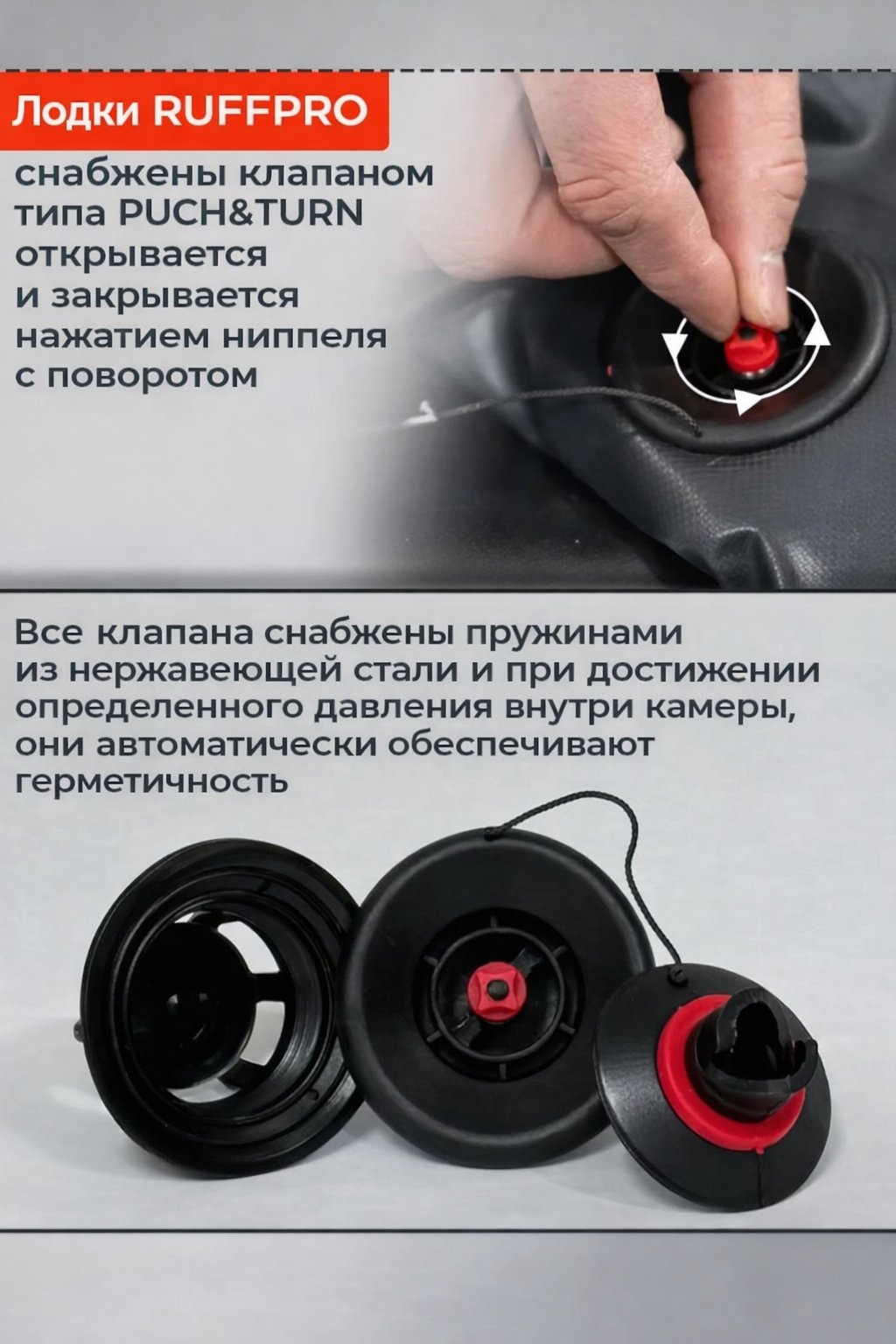 Надувная лодка RUFF PRO 245 серый купить,190000