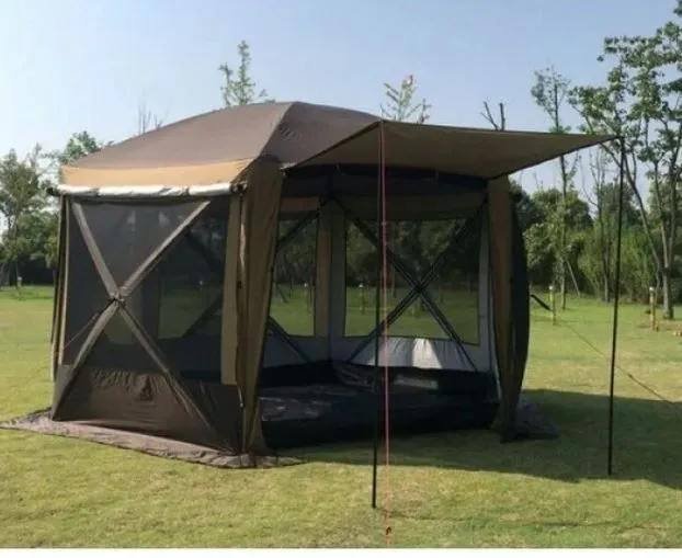 Палатка TopCamping для рыбалки 6-местная коричневый