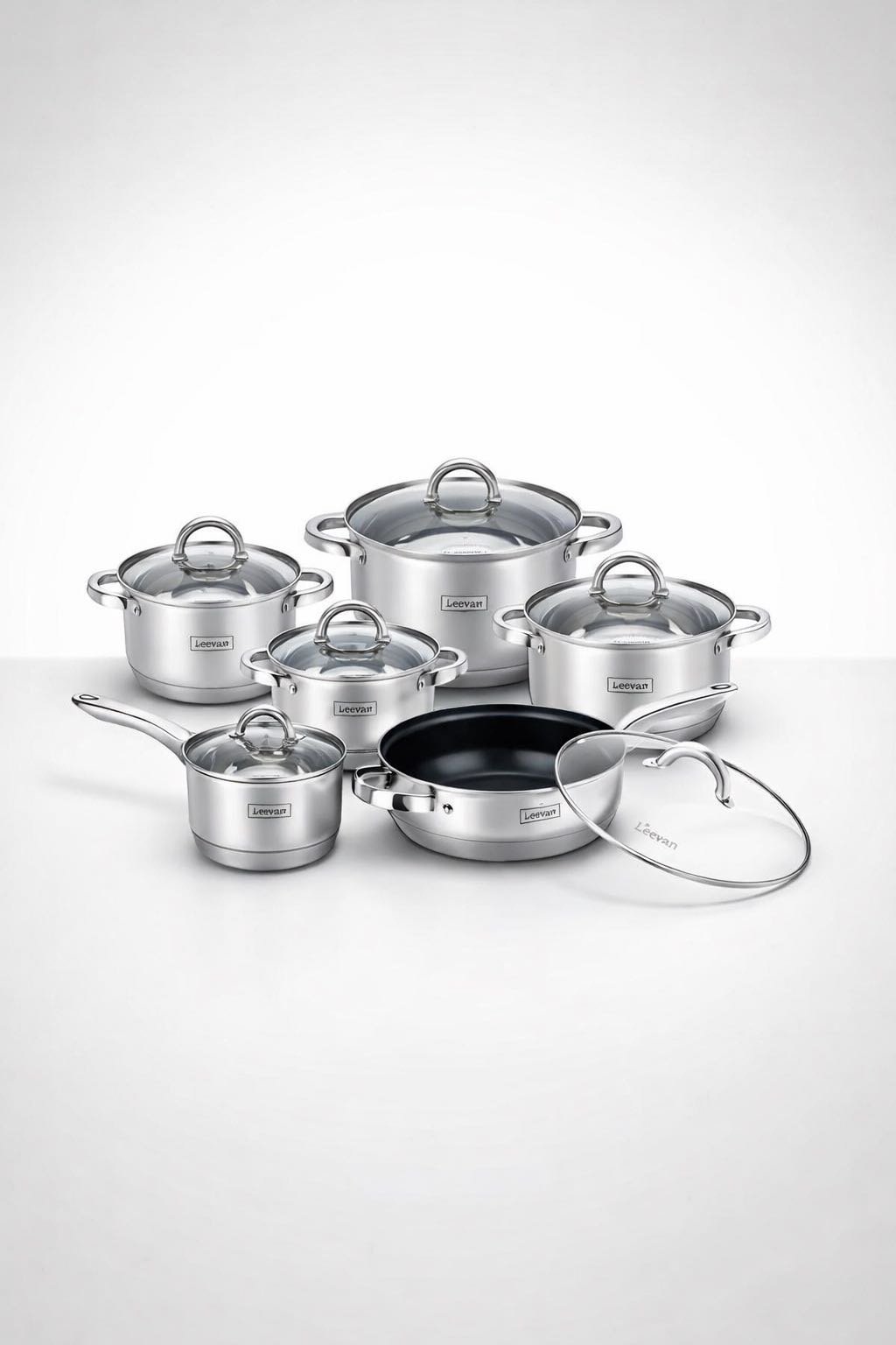 Набор кастрюль Leevan Ceramic 6 в 1