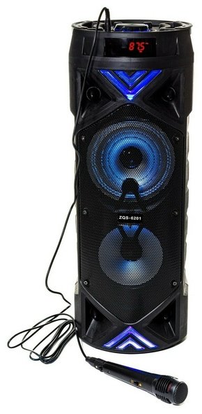 Портативная колонка BT SPEAKER ZQS-6201 черный купить,26000