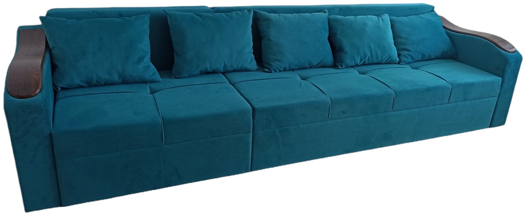 Диван Mebel02 Kz 874462, 300х86 см, обивка велюр, бирюзовый купить,160000