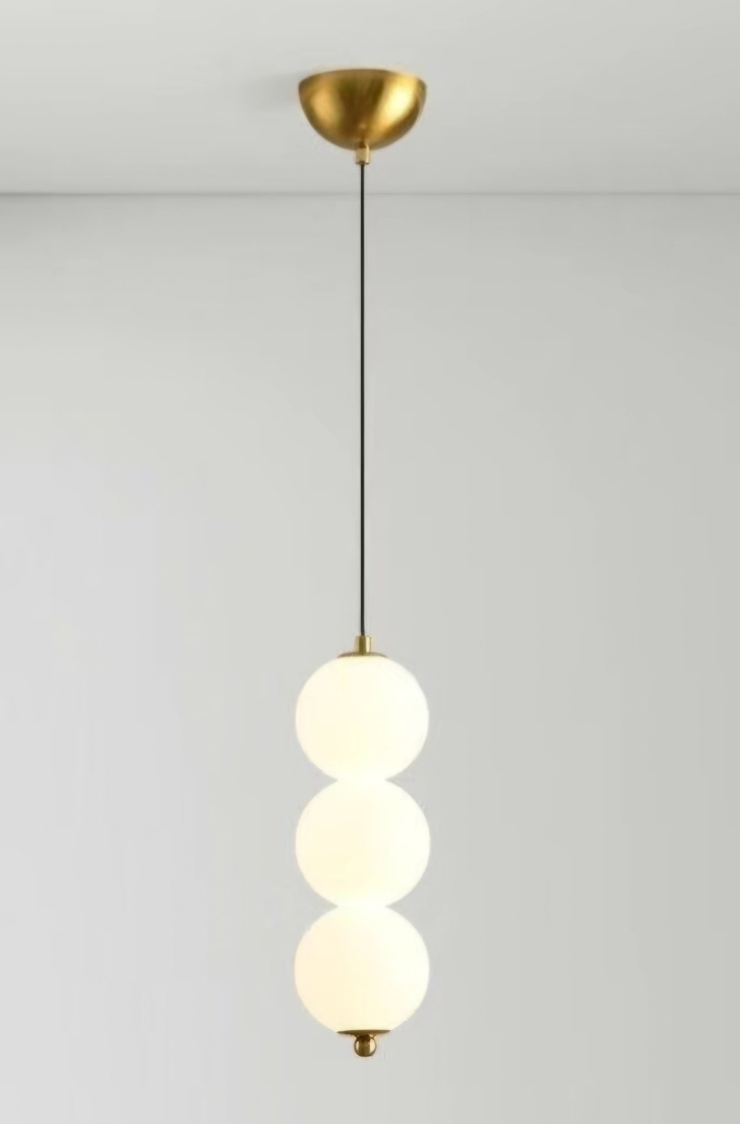 Бра подвесной, потолочный LED, золотистый, белый