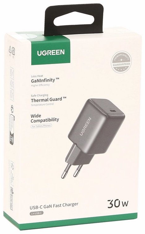 Зарядное устройство Ugreen Ugreen X513 (65007) USB Type-C 30 Вт черный купить,NaN