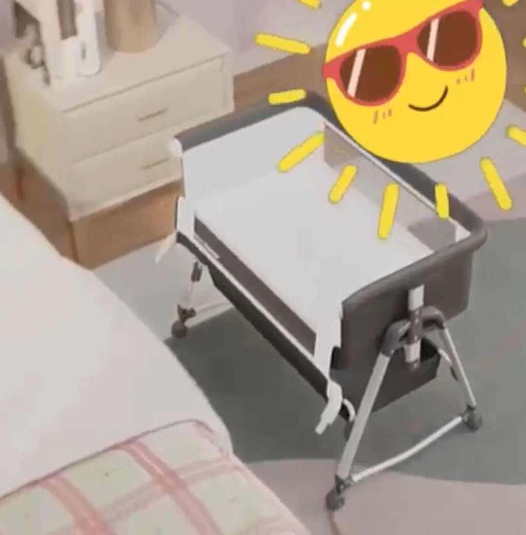 Манеж-кровать Ining baby C7, для детей от 0 до 12 мес. полозья для качания