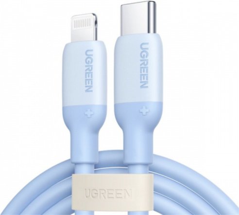 Кабель Ugreen USB TypeC (M), Lightning, 1 м, Кабель US387 20313 1m Blue Ugreen голубой купить,NaN