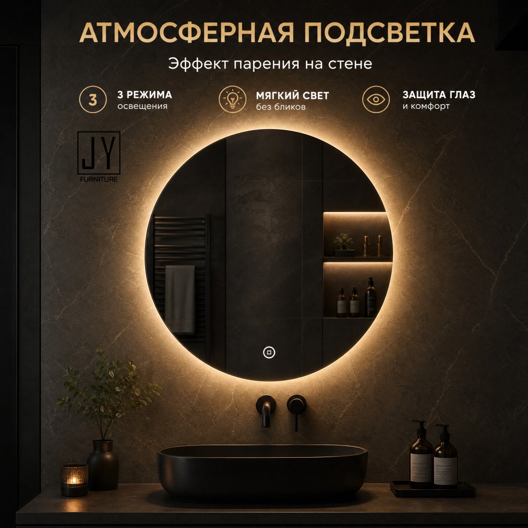 Зеркало настенное JY furniture JY 60x60 см купить,19000