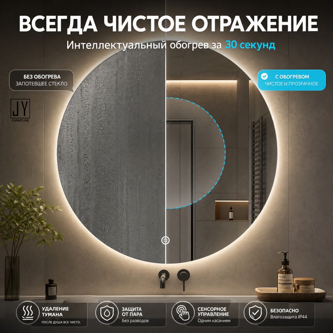 Зеркало настенное JY furniture JY 60x60 см купить,19000