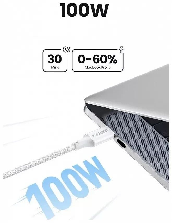 Кабель Ugreen USB TypeC (M), 1 м, L502 (65251) розовый купить,NaN