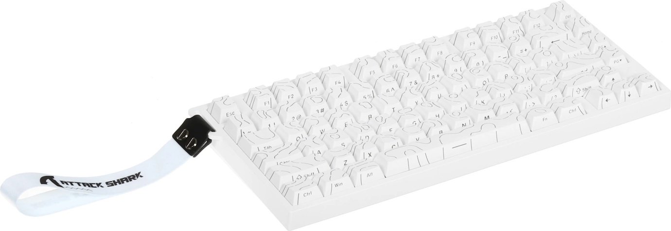 Клавиатура Attack Shark R82 HE Whiter Contour белый купить,NaN