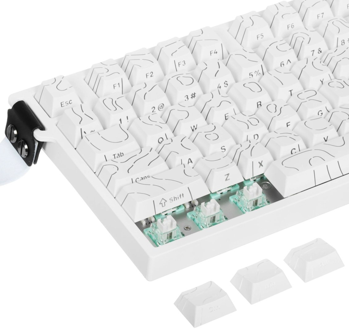 Клавиатура Attack Shark R82 HE Whiter Contour белый купить,NaN