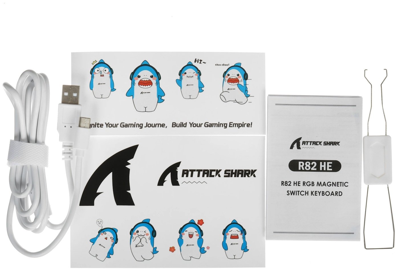 Клавиатура Attack Shark R82 HE Whiter Contour белый купить,NaN