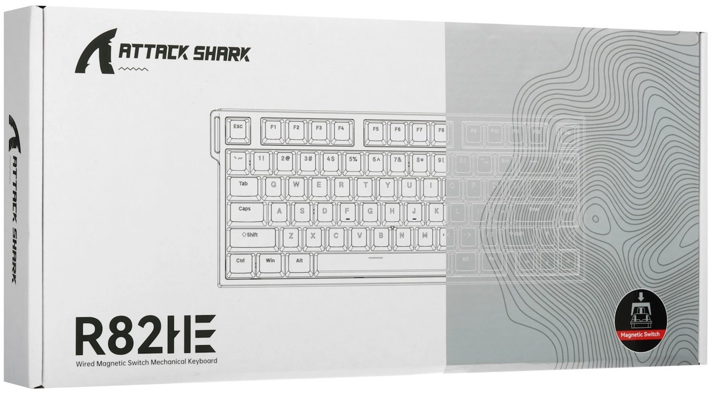 Клавиатура Attack Shark R82 HE Whiter Contour белый купить,NaN