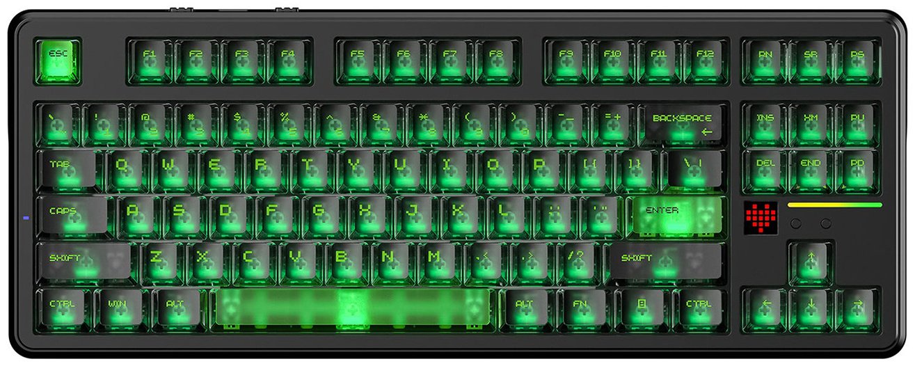 Клавиатура Attack Shark X87 Ultra Shadow Jade зеленый купить,NaN